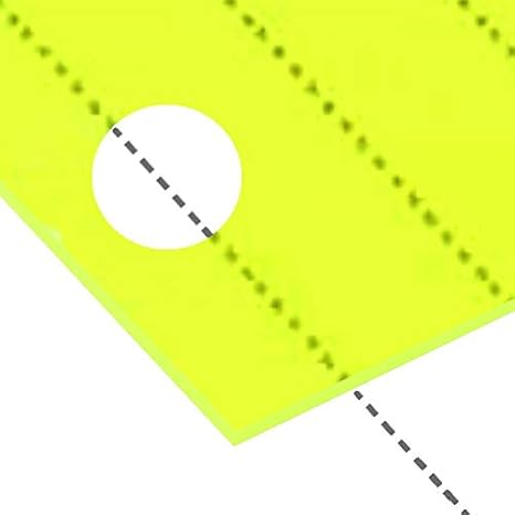 Amazon 日本製 アクリル板 蛍光グリーン 屋内色 キャスト板 厚み5mm 400x500mm 縮小カット1枚無料 カンナ 糸面取り仕上 エッジで手を切る事はありません 業務用 キャンセル返品不可 レーザーカット可 アクリル プラスチック