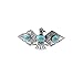 Kitsch Thunderbird Bun Pin, Silver, 0.1 Ounce