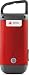 American Red Cross Clipray Crank-Powered, Clip-On Flashlight & Smartphone Charger, Red, Pack of 2 primary