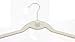 ESYLIFE 50 Pack Cascading Velvet Hangers with Chrome Swivel Hooks Ultra Thin No Slip Clothes Hangers, Beige