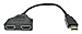 REDGO 5149271 1080P HDMI Male to 2 HDMI Female 1 in 2 Out Splitter Cable Adapter Converter, Black primary