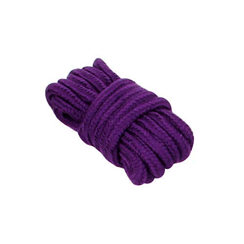 Unihoh Purple Leather Handcuffs Set with Comfortable Wrist and Ankle Cuffs Fits Almost Any Size-7 Pcs