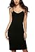 Avidlove Women Slip Dress Sexy Chemise Lingerie V Neck Nightgown Casual Tan Dress (Black,XXL)