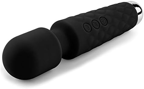 COOFO Body Massager Wireless Personal Therapeutic Massager Powerful Handheld Electric Vibrator with 10 Vibrating Speeds for Muscle Aches and Body Relaxing, Waterproof and USB Rechargeable (Black)