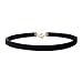 JANE STONE Classic Adjustable Velvet 90s Gothic Choker Necklace for Women(Fn2087-Black)