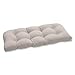 Pillow Perfect Pompeii Solid Indoor/Outdoor Wicker Patio Sofa/Swing Cushion Tufted, Weather and Fade Resistant, 19
