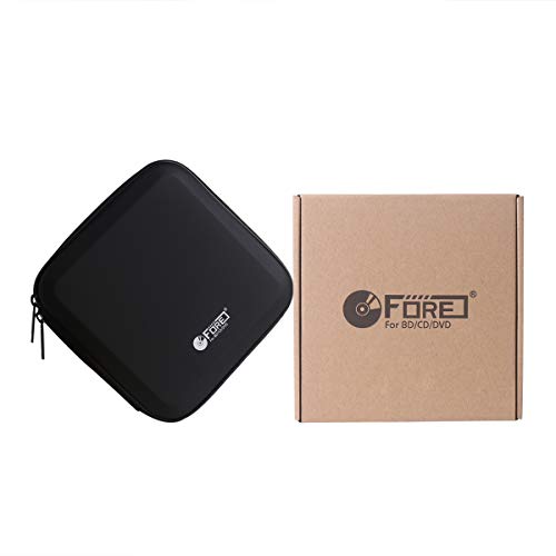 FORE 40 CD/DVD Disc EVA Storage Wallet Organizer Bag Color Black