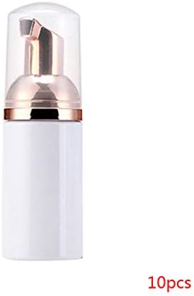 Gankmachine 10pcs Plastic Foamer Pump Bottle Refillable Empty Cosmetic Bottle Cleanser Soap Dispenser Foam Container 30ml,Rose Golden & 60ml,112 * 36mm