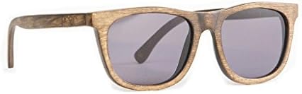Proof Eyewear Unisex Stanley Stained Wood Handcrafted Water Resistant Wooden Sunglasses