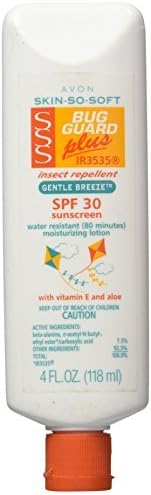 Avon SKIN-SO-SOFT Bug Guard PLUS IR3535Ã‚Â® Insect Repellent Moisturizing Lotion - SPF 30 Gentle Breeze, 4 oz by Avon Skin so Soft Bug Guard