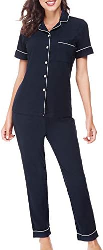 RIKILIO Women's Pajamas Set 2 Piece Classic Sleepwear Soft Pj XS-XL