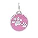 PetTouchID Smart Pet ID Tag, QR Code, NFC Scan, Online Pet Page, GPS Location (PINK Paws)