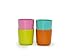 Biobu [by Ekobo] 8 oz Bambino Cup Set in Gift Box, Lagoon/Mandarin/Rose/Lime