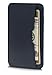 Vaultskin CHELSEA Mens RFID Blocking Slim Leather Card Wallet - Minimalist Front Pocket Cardholder in Navy Blue