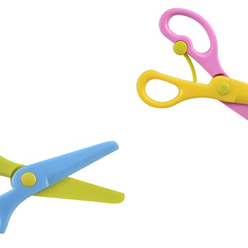 LoveInUSA 3 PCS Children Safety Scissors Set Preschool Training Scissors Art Craft Child-Safe Scissor Pre-School Training Scissors