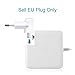 ElementDigital AC Wall Adapter Plug Duckhead EU Wall Charger AC Cord EU Standard Duck Head (White)