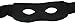Novelty Giant Black Superhero Villian Bandit Zolo Eye Mask