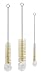 Bendable Bottle Brush Set - Soft Bristle Crevice & Small Cleaning Brushes for Narrow Spaces & Test Tubes