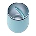 Mom of Boys - 12 oz Mint Stainless Steel Vacuum Insulated Wine Tumbler with Lid and Straw (ENGRAVED) - Boy Mom Wine Glass | Birthday Christmas Mother's Day Valentine's Gift