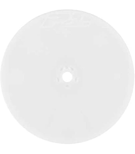 J Concepts Mono Wheels For Losi Mini-T 2.0 - White 34.50mm Dish Style RC Car Tires (4 Pack)