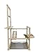 Woopets Bird Playground,Bird Stand,Bird Platform,Feeder Cups Set Birdcage Wooden Rack Parrot Habitat Play Gym Playground Accessories Activity Center for Cone, Parakeet, Parrot, Parrot, Birdthumb 1
