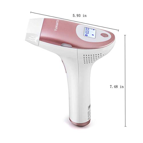 IPL Hair Removal System - TUMAKOU-T2 Painless IPL Hair Removal Device for Women & Man - FDA Approved - 400000 Flashes Professional Light Epilator - Permanent Results on Face and Body