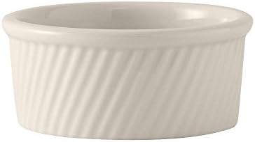 Tuxton BEX-1604 13.5 Oz. Round Swirl Souffle - 12 / CS