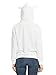 PERSUN Women's Cute White Letter Print Long Sleeve Unicorn Hoodie Sweatshirt,Medium