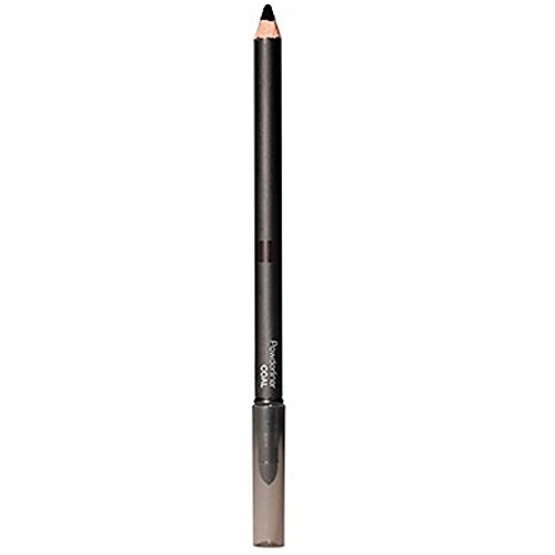 Powderliner Pencil Eye Liner for Soft Smokey Eye - Dual-ended liner for smudgy, smokey looks (Coal)