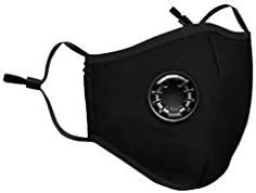 Dust Mask, Tuscome Mouth Mask Respirator for Outdoor Sports, Gardening, Travel, Craftsman Resist Dust, Germs, Allergies, PM2.5, Pollution, Ash (Black)