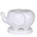 Youfui Cute Succulent Planter Animal Shaped Flower Pot Decor for Home Office Desk (Elephant L)