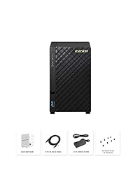 Asustor AS1002T v2 + exFAT License, 2 Bay NAS, 1.6GHz Dual Core, 512MB RAM, Personal Cloud NAS