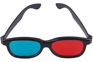 JUNFAMILEE Red and Blue 3D Glasses Universal TV Movie Dimensional Video Frame 3D Glasses DVD Game Glass 3D Style Glasses for 3D Movies Games, Light Simple Design, Televisions and Video, 3D Glasses