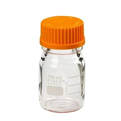 Corning 1395100 Pyrex Round Media Storage Bottle with GL45 Screw Cap