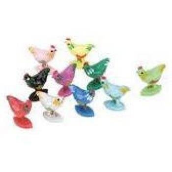 CHH Ckicken Markers for Chicken Dominoes, 10 Pieces, Assorted