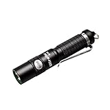 UltraTac K18 Small Flashlight Keychain, Max 370 Lumen, Waterproof for EDC, 3 Modes with Strobe, Support 10440 Battery, Include AAA Battery