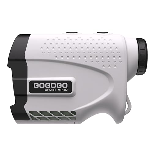 Gogogo Sport Vpro GS24 Golf Rangefinder with Slope Compensation, 1200 Yards Laser Range Finder with Flag Lock, Vibration