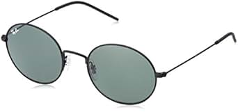Ray-Ban Rb3594 Oval Sunglasses, Black Rubber, 53.0 mm