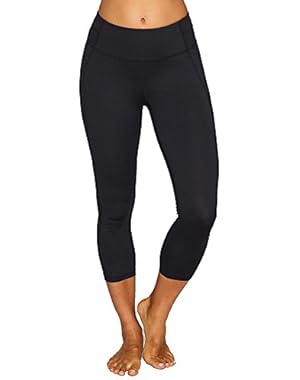 Performance Women's Large Back Leg Logo High Waist Crop Length Tight