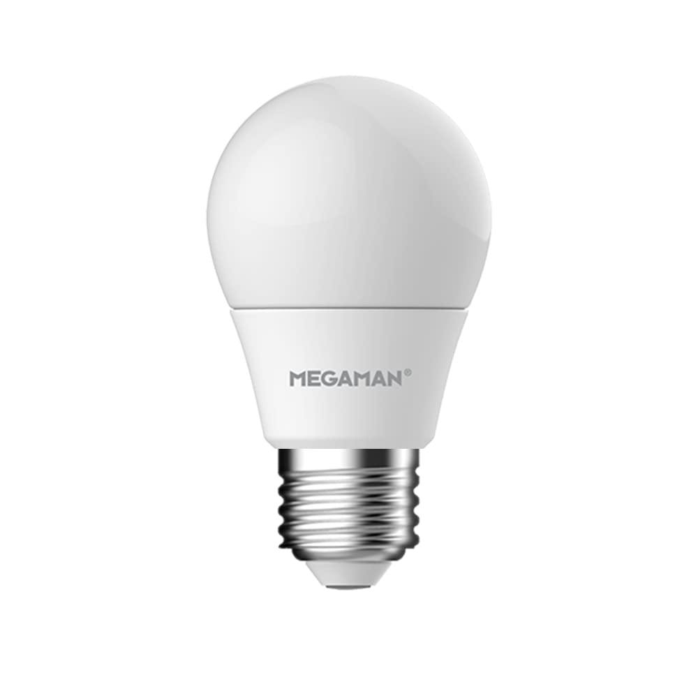 Megaman LED 711114 Dimmable Classic Opal Golf Ball E27 Edison Screw 4000K Cool White 5.5W (1)