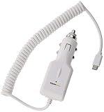 AmazonBasics HL-007785 Micro USB Universal Car Charger for Android - Coiled Cable - White