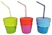 O-Sip! Silicone Straw Lids - (Pack of 3) - BPA Free & Phthalate - Fits Virtually any Glass, Mason Jar, or Cup - Makes Kids Drinks Spill-Proof, Reusable, Durable - ModFamily