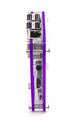 Zebra Case - Raspberry Pi 3, Pi 2 and B+ (Purple Grapeshot) with Heatsinks ~ C4Labs