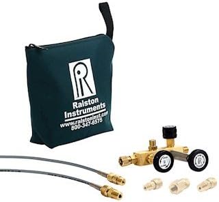 Ralston Instruments QTCM-3KPSIG-D Calibration Manifold w/Digital Gauge; 1/4" NPTF/Brass