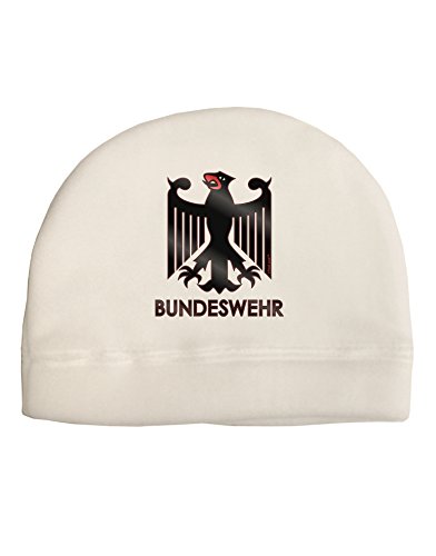 TooLoud Bundeswehr Logo with Text Child Fleece Beanie Cap Hat