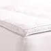 Superior Mattress Topper, Down Alternative, 2 Inch Deep Sized Bed Pillow Top, Comfort Pad, Fluffy Mattress-Topper Protector, Plush Cooling Extra Soft, Hotel Quality, Sleep, All-Season, Twin, White