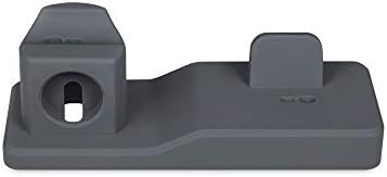 Tuu Silicone Charging Stand Dock Station Charger Holder for iPhone Apple Watch Airpods 3in1 (Gray)