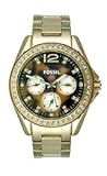Fossil Riley Multifunction Brown Dial Gold-tone ladies Watch Es3364