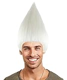Troll Wig, Silver Adult White HM-085
