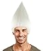 Halloween Party Online Troll Wig, Silver Adult White HM-085